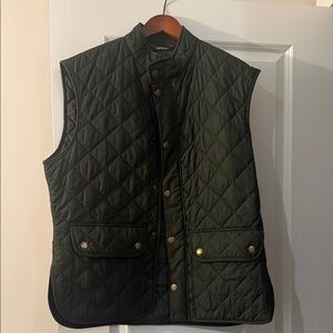 Barbour Olive Quilted Vest